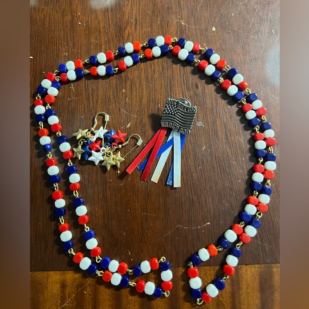 Patriotic jewelry set - Picture 1 of 1